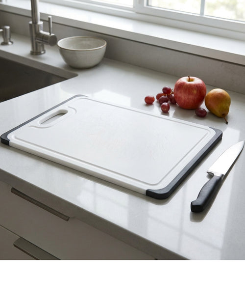 Xovao HDPE Cutting Board 36 x 25 cm with Non-Slip Edge White - Lifestyle view